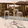 thumbnail image 2 of Heavenly Collection Clear Plastic Bar Stool SET OF 2, 2 of 9