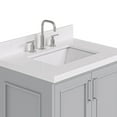 thumbnail image 5 of Ariel Stafford 30 In. Single Rectangle Sink Bathroom Vanity Pure Carrara White Quartz Countertop 1.5 Edge In Grey, 5 of 9