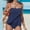 Navy, variant on ZZwxWA Women Strapless Tankini Swimsuits Sets Removable Shoulder Straps Swimwear with Bottom Plus Size 2 Piece Bathing Suits