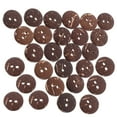 thumbnail image 3 of Arborister 50PCS 15MM Brown Natural 2-Hole Wood Buttons for DIY Sewing, 3 of 11