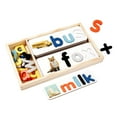 thumbnail image 2 of Juguetes de madera para aprender a deletrear para niños de 2, 3, 4 y 5 años, juguete educativo de aprendizaje temprano, juego de emparejar letras y, 2 of 9