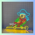 thumbnail image 2 of Shinelab Pirate Parrot Neon Sign, Parrot Bird Wall Art Light, Parrot Animal Home Wall Decor 01593, 2 of 4