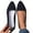 Black, variant on Eltusu Women Flat Shoes, Mesh Pointy Toe Slip on Comfort Work Shoes White Size 5.5-9.5