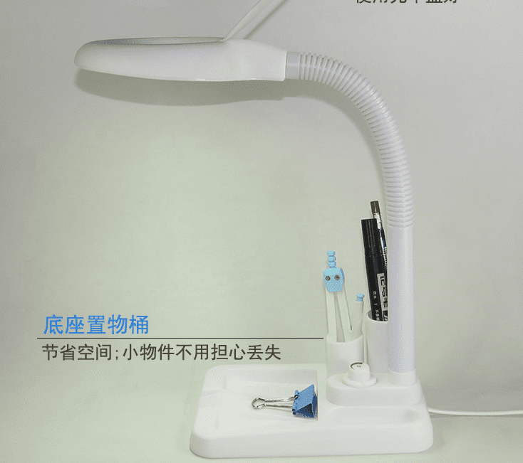 Lampe loupe à LED avec pince, lampe de bureau 3 couleurs avec luminosité réglable sur 10