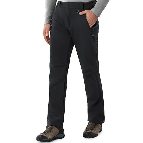 33,000ft Men's Winter Snow Ski Fleece Lined Pants Warm Waterproof Softshell Insulated for Snowboard Outdoor Work Hiking