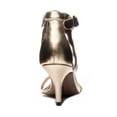 thumbnail image 2 of CHINESE LAUNDRY Womens Gold Ankle Strap Scalloped Rubie Round Toe Stiletto Buckle Dress Heeled Sandal 7 M, 2 of 3