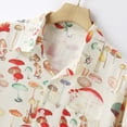 thumbnail image 2 of Camisas Casuales Para Hombre Camisa de manga larga de otoño e invierno para hombre Camisa con bolsillo con solapa y estampado de pecho (Beige, XXL), 2 of 7