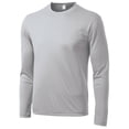 thumbnail image 1 of Gravity Threads Long-Sleeve Moisture-Wick Athletic Shirt - Silver - 3XL, 1 of 1