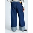 thumbnail image 3 of ELOQUII Women's Plus Size Tall Cuff Jean, 3 of 3