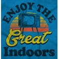 thumbnail image 2 of Enjoy The Great Indoors Vintage TV Hoodie Sweatshirt Women Men Brisco Brands 4X, 2 of 6