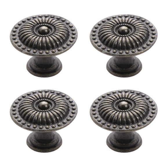 COSMOBETTY Bronze Vintage Style Round Cabinet Knob For Home Decoration Dresser Drawer Pulls