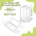 thumbnail image 2 of 60 cajas de regalo transparentes de PVC de 4,7 x 2,75 x 2,75 cm con lazo blanco., 2 of 6