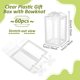 thumbnail image 2 of 60 cajas de regalo transparentes de PVC de 4,7 x 2,75 x 2,75 cm con lazo blanco., 2 of 6