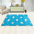 thumbnail image 3 of Coolnut Lightweight Non Slip Carpet Mats 60 x 39 inch (5'x 3'3"), Area Soft Rugs Floor Mat Rug Decoration for Kids Room Living Room Animal Playing Blue Pattern, 3 of 6