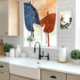 thumbnail image 5 of Boho Geometric Balloon Curtains for Bedroom/Front Door/Bathroom, Farmhouse Abstract Retro Stripes Motifs Tie Up Curtains 63 Inch Length Light Filtering Kitchen Curtains Shades for Windows 46"x63", 5 of 8