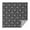 Black Daisy Flower, variant on Black Daisy Flower White Blooms Pattern Square Tablecloth,Waterproof Square Table Cover,Wipeable Spillproof Washable Table Cover for Home Kitchen Party Decor 42"X42"(107x107cm)