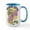 White/Blue Inside, variant on CafePress - Mardi Gras Flamingo Mugs - 15 oz Ceramic Large White Novelty Mug