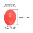 thumbnail image 2 of Uxcell 8x5mm Oval Soft Plastic Luminous Glow Fishing Beads Tackle Tool Red 200 Pieces, 2 of 5
