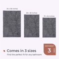 thumbnail image 6 of Chenille Bathroom Rugs Non-Slip Bath Mat 32"x20", Washable Soft Shower Mat, for Bathroom Floor & Tub Fluffy Shag Bath Rugs, Durable Thick Water Absorbent Microfiber Shower Rugs, Gray, 6 of 6