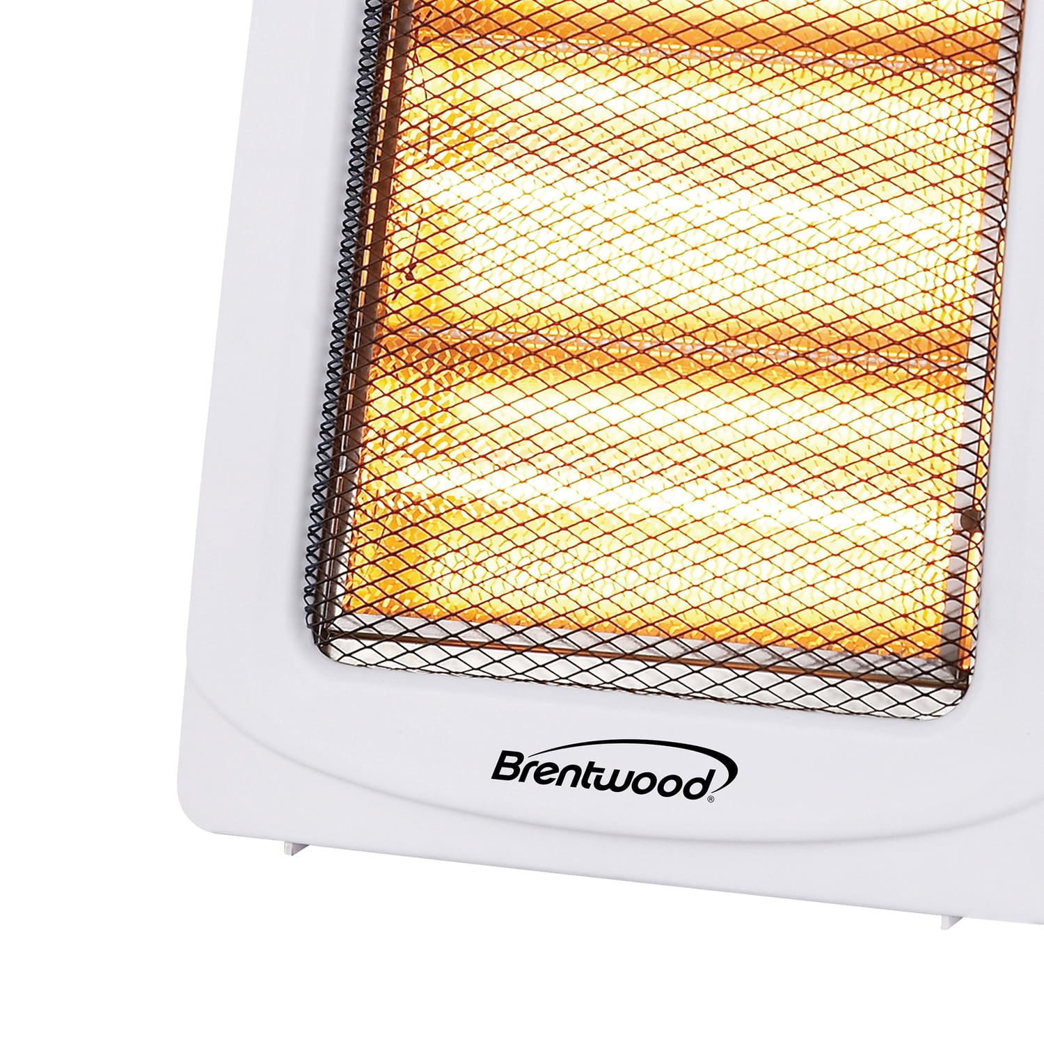 Brentwood H-Q1000Q 1,000-Watt-Max Portable Quartz Space Heater, White