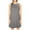Gray, variant on Gustave Women Fashion Sleeveless O-neck Print Casual Loose Mini Dress Summer Party Swing Tank Dress with Pockets "Black, S"