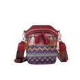 thumbnail image 4 of Mujeres étnicas hombro bandolera borlas tejidas cubo pequeño Bolsas femeninos Ndcxsfigh Para Estrenar, 4 of 4
