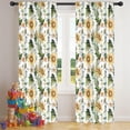 thumbnail image 5 of Blackout Kids Curtains,Leaf Orange Flower Corn Sunflower Pattern Childrens Insulated Curtains Set Of 2,Bedroom Essentials,Toddler Room Decor 42"x84", 5 of 5