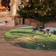 thumbnail image 6 of Yiaed Prairie Pasture Cow Print Christmas Tree Skirt , Tree SkirtsTree Mat for Christmas Winter Holiday Indoor Decorations-48", 6 of 7
