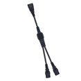thumbnail image 3 of Negro IEC 320 C14 a 2 C13 Aptador de cable de extensión de fuente de alimentación de CA para PC PDU UPS Soledad Cable de extensión, 3 of 8