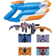 Super Soaker Twin Tide + Transformers Micromaster WFC-GS10 1.5-inch Soundwave Spy Patrol 3rd Unit 4-Pack, Pack of 2