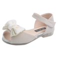 thumbnail image 1 of Cathalem Sandales à Talons Hauts pour Filles, Escarpins de Robe, Chaussures de Princesse, Chaussures de Fête, Mariage, Soulier de Demoiselle d'Honneur pour Tout-Petit, Beige 24, 1 of 4
