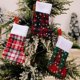 thumbnail image 3 of Christmas Tableware Holders Plaid Snowflake Knife Fork Bags Covers for Xmas Party Decorations Dinner Table Decor Ornaments, 3 of 5