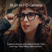 Ray-Ban Meta (Gen 1), Wayfarer, Shiny Black, Green Lenses | Smart AI Glasses