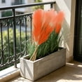 thumbnail image 5 of Pampas Grass Decor 21.7 Inch 20pcs, Faux Pampas Grass Orange Ultra Fluffy No Shedding for Boho Home Bedroom Wedding Vase Filler Dried Flower Arrangement, 5 of 6