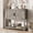 grey, variant on Cartman Kitchen Sideboard Buffet, Farmhouse Coffee Bar Cabinet with 2 Doors & Shelf, Wooden Console Table for Entryway, Living Room, Hallway Storage