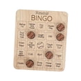 thumbnail image 2 of Juego de bingo de madera Juguete educativo Juego de madera nocturno Tarjetas de bingo Juego familiar Deportes Béisbol, 2 of 9