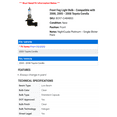 thumbnail image 2 of Front Fog Light Bulb - Compatible with 2000, 2005 - 2008 Toyota Corolla 2006 2007, 2 of 2