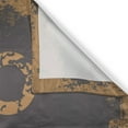 thumbnail image 3 of Ambesonne Grunge Kitchen Curtains, Murky Vintage Sports, 55"x39", Charcoal Grey Pale Brown, 3 of 3