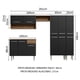 thumbnail image 3 of Cocina Integral Completa 261cm Emilly Madesa 02 - Marrón/Negro, 3 of 9