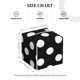 thumbnail image 4 of Fotbe Black and White Polka Dot Porta Pañuelos Decorativo de Cuero, Caja Cuadrada Moderna para Pañuelos Faciales, Organizador y Dispensador 5x5x5'', 4 of 7