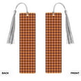 thumbnail image 2 of Kdxio Fall Buffalo Plaid Print Metal Tassel Bookmarks,Perfect Gift for Art Lovers and Bookworms Metal Bookmarks for Women, 2 of 8
