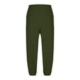 thumbnail image 5 of BiZtdJrK Linen Pants for Men Loose Elastic Bottom Jogge Sweatpants Solid Casual Drawstring Harem Lounge Trousers with Pocket, Army Green, XL, 5 of 7
