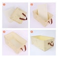 thumbnail image 3 of Unique Bargains Fabric Storage Cube Storage Bin Storage Basket Yellow 15.5*9*8in, 3 of 7