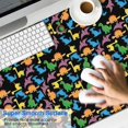 thumbnail image 2 of Long Mouse Pads for Desk,Colorful Cartoon Dinosaurs SmallFigures Desk Mats on Top Of Desks, Desk Mouse Pad Extra Large with 3mm Non-Slip Base and Stitched Edge for Gaming,Work,Home 47.3"x23.6", 2 of 5