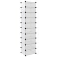 thumbnail image 3 of vidaXL Shoe Rack Transparent 44x32x174 cm PP, 3 of 5