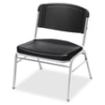 thumbnail image 2 of Iceberg Rough n Ready Wide-Format Big and Tall Stack Chair, Black Seat/Back, 4/Carton, 2 of 5