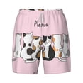 thumbnail image 4 of Lsque Mens Swim Trunks Cute Cats Pattern - Bathing Suit Compression Liner - Beach Swim Shorts Swimwear - (S-3XL) - Stretch Quick Dry -Medium, 4 of 9