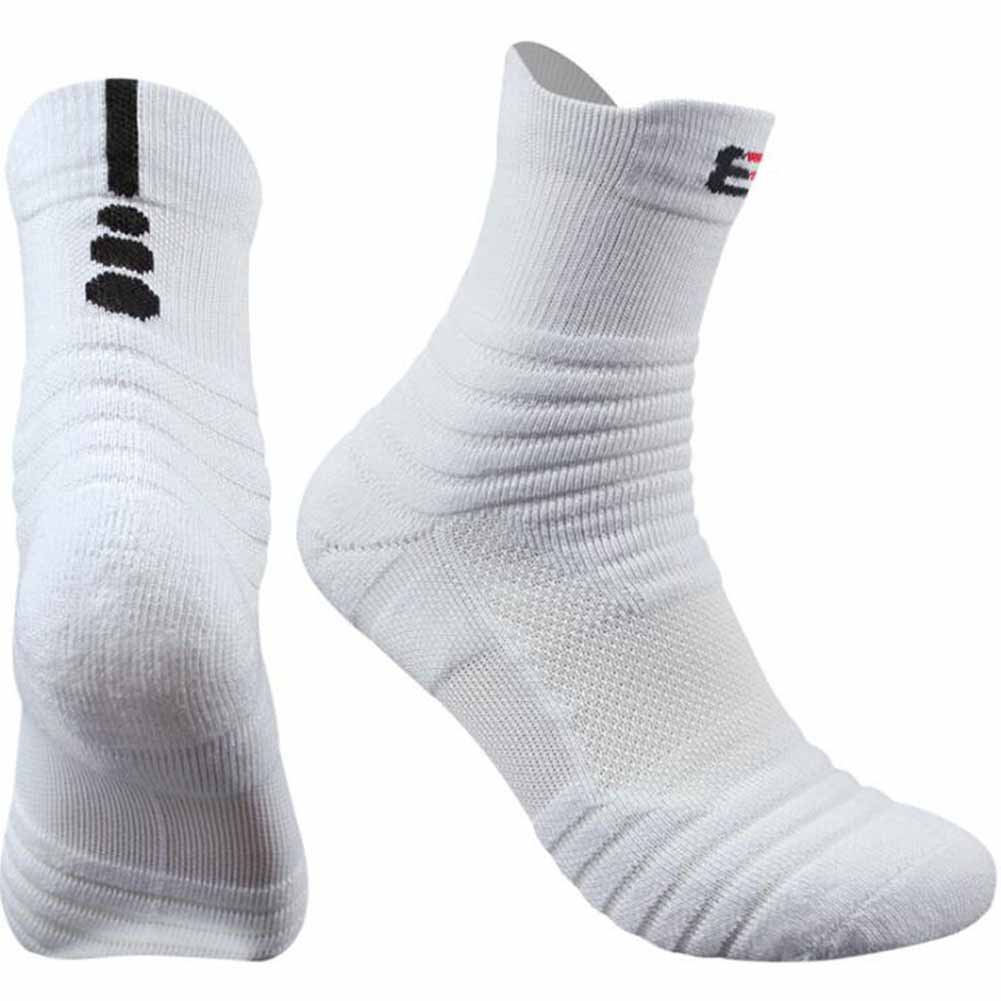 V.I.P. Men's Thickened Basketball Socks Middle Tube Cotton Sports Socks ColorWhite Walmart