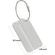 thumbnail image 2 of Aluminum Luggage Tag For Luggage Baggage Travel Identifier By (silver 2 Pcs), 2 of 5