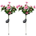 thumbnail image 4 of 2x Solar Rhododendron Lights LED Flower Stake Lamp Outdoor Yard Waterproof Patio, 4 of 13